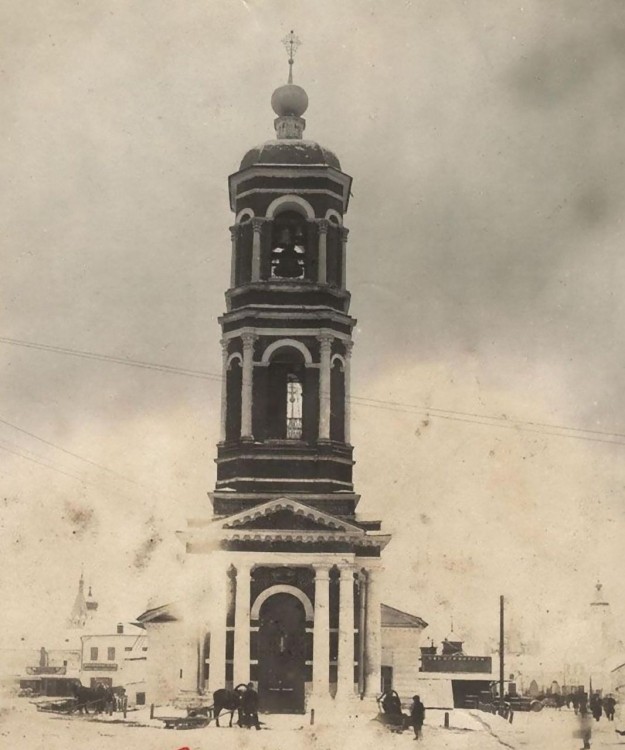 Церковь Рождества Христова, Муром (Муромский район и г. Муром, Владимирская область). архивная фотография, Колокольня церкви Рождества Христова. 1920-е г. г.