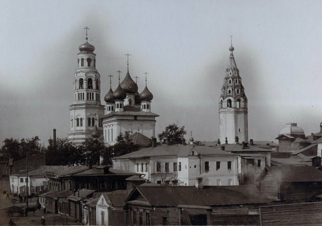 Иваново. Церковь Воздвижения Креста Господня. архивная фотография, Фотоснимок с дореволюционной фотографии.