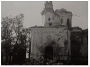 Собор Сошествия Святого Духа, Собор после обстрела. Западный фасад. Фото 1942 г. с аукциона e-bay.de<br>, Велиж, Велижский район, Смоленская область