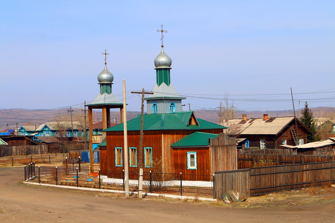 Церковь Петра и Павла, Могзон (Хилокский район, Забайкальский край). общий вид в ландшафте