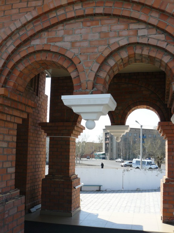 Церковь Сергия Радонежского, Борзя (Борзинский район, Забайкальский край). архитектурные детали, вход в храм
