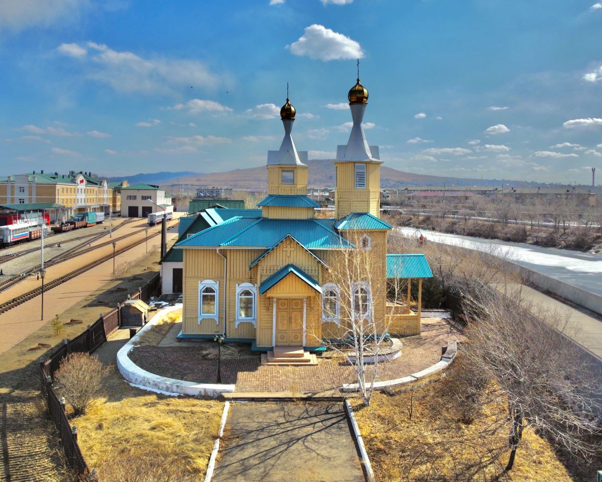 Церковь Николая Чудотворца, Чита (Чита, город, Забайкальский край). общий вид в ландшафте, Вид с севера