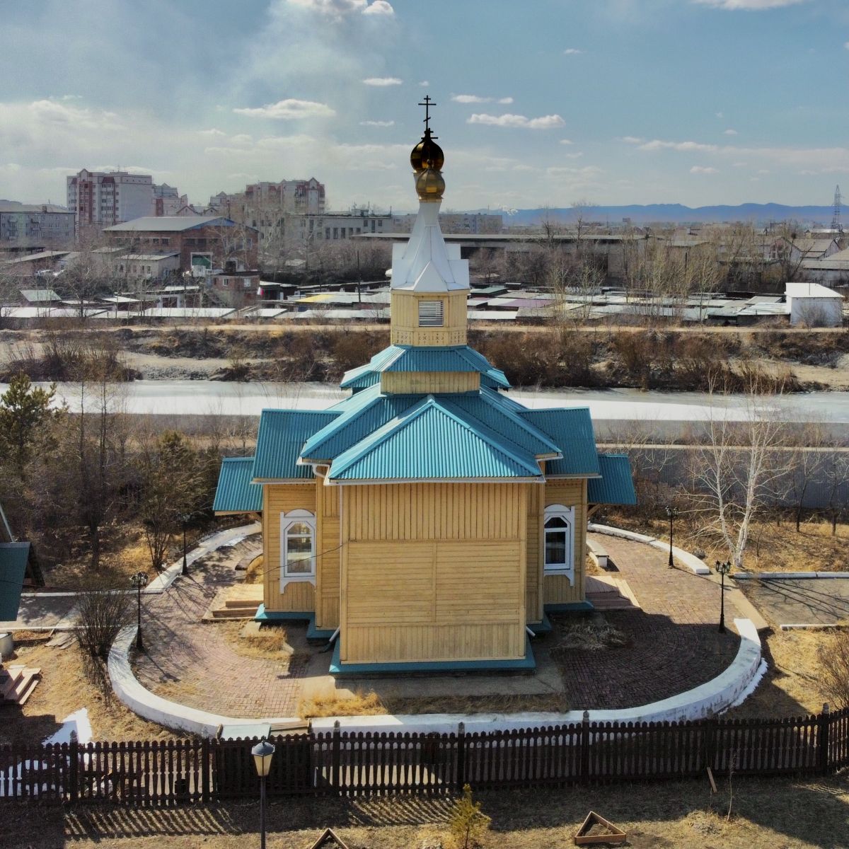 Чита. Церковь Николая Чудотворца. фасады, Вид с востока