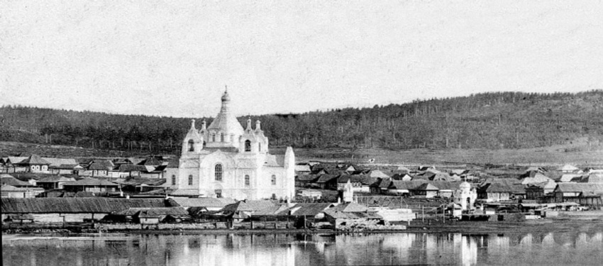 Миасс. Церковь Александра Невского. архивная фотография, Дореволюционное фото. Источник: russiahistory.ru/miass