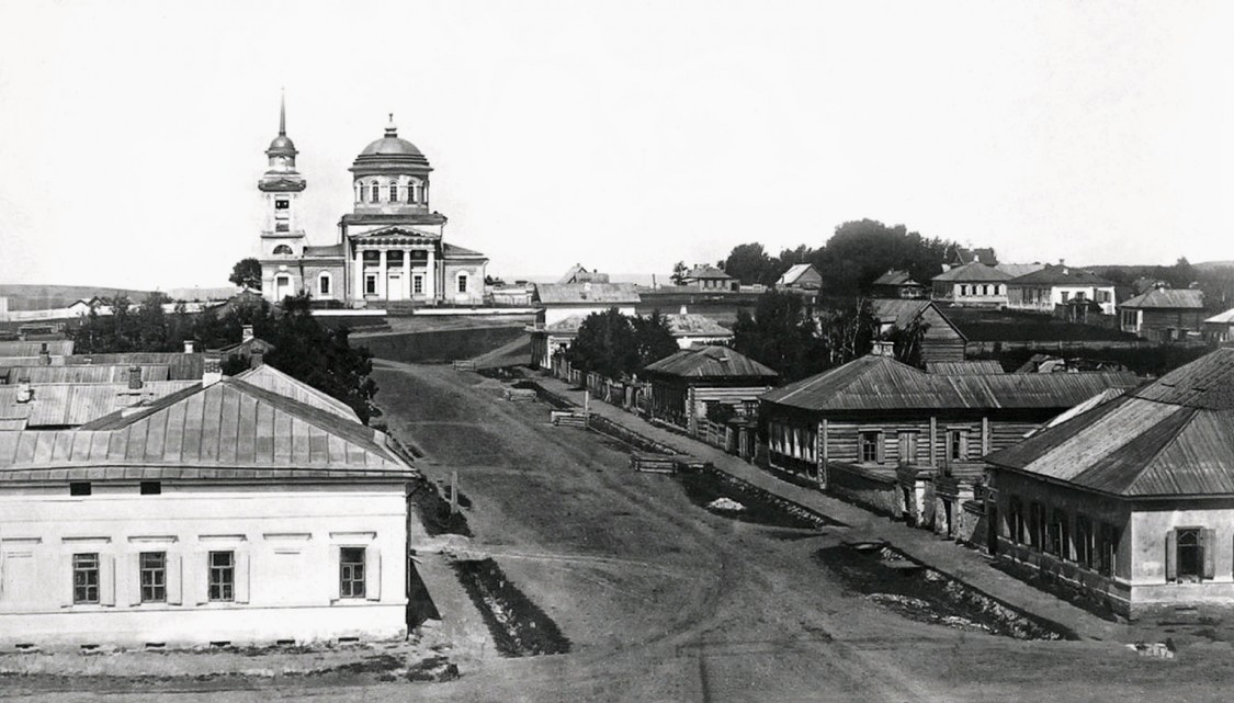 Уфа. Церковь Александра Невского. архивная фотография, Фотоснимок с дореволюционной фотографии