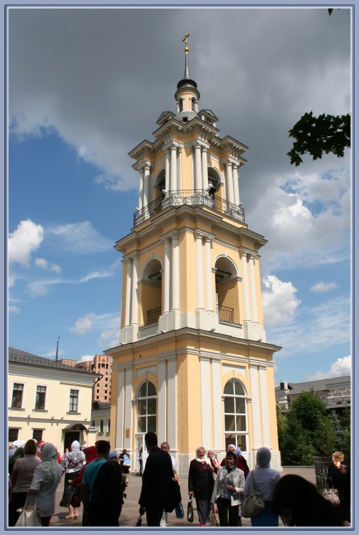 Таганский. Покровский женский монастырь. Колокольня (воссозданная). фасады