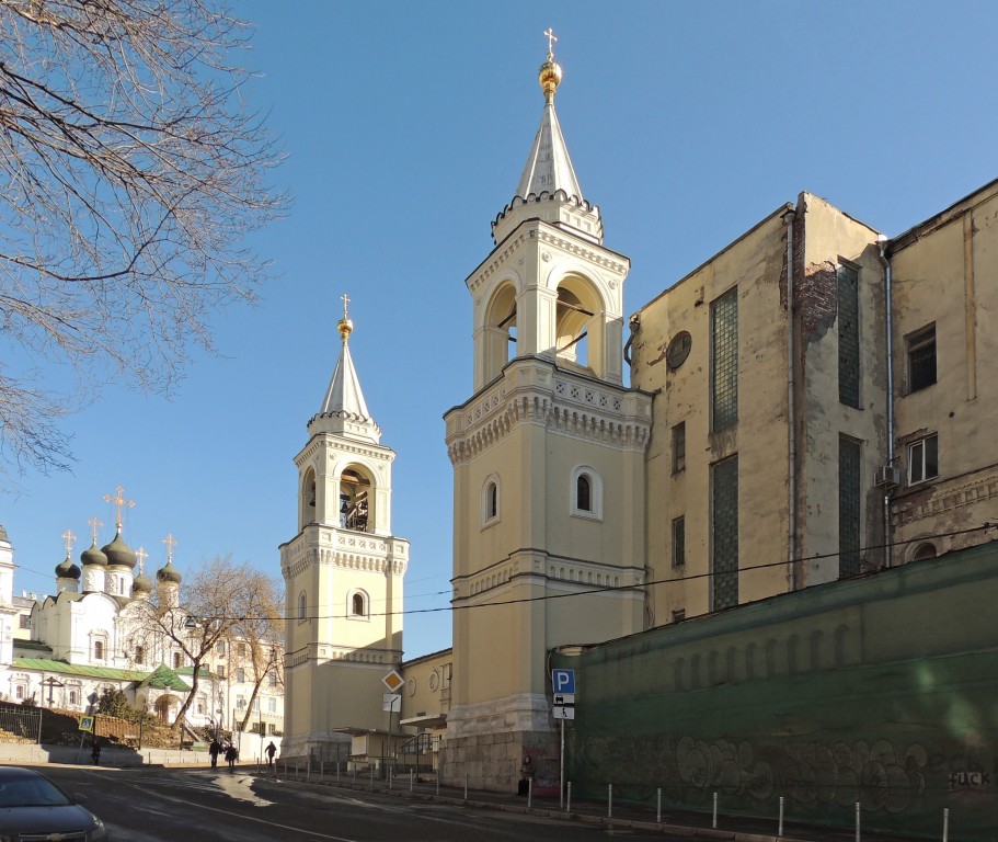 Иоанно-Предтеченский женский монастырь. Колокольня (западная), Басманный (Центральный административный округ (ЦАО), г. Москва). фасады