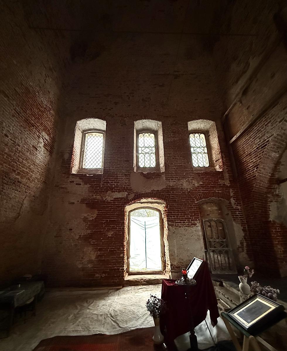 Северная стена основного объема, интерьер и убранство. Церковь Рождества Пресвятой Богородицы, Гаврилов-Ям (Гаврилов-Ямский район, Ярославская область)