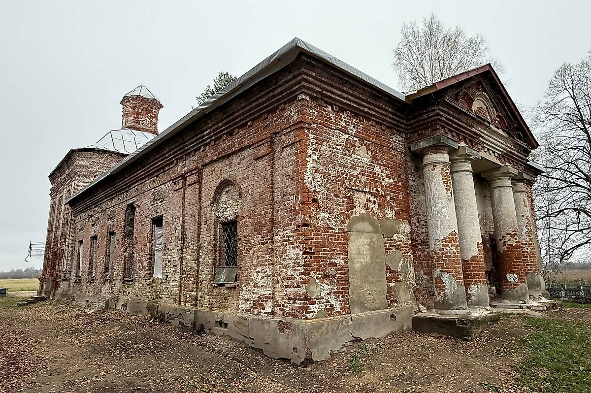 Вид с северо-запада, фасады. Церковь Рождества Пресвятой Богородицы, Гаврилов-Ям (Гаврилов-Ямский район, Ярославская область)