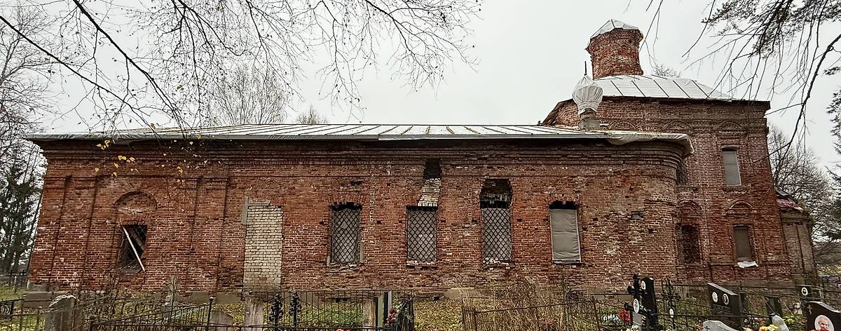 Вид с юга, фасады. Церковь Рождества Пресвятой Богородицы, Гаврилов-Ям (Гаврилов-Ямский район, Ярославская область)