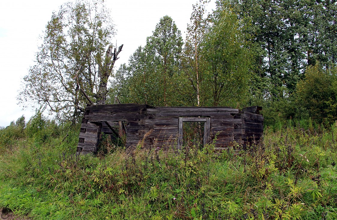 Церковь Илии Пророка (деревянная), Кузнецовская (Лондужский погост) (Тарногский район, Вологодская область). фасады, Сохранившаяся часть восьмерика храма