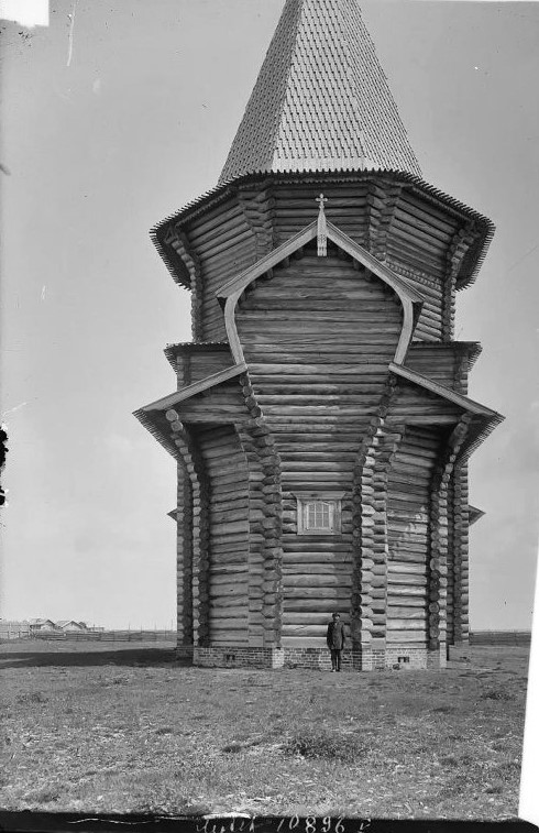 Кондратовская (Пучуга). Церковь Петра и Павла. архивная фотография, Восточный фасад. Фото Владимирова В. М. 1910 г. из коллекции ГНИМА (https://goskatalog.ru/portal/#/collections?id=33788167)