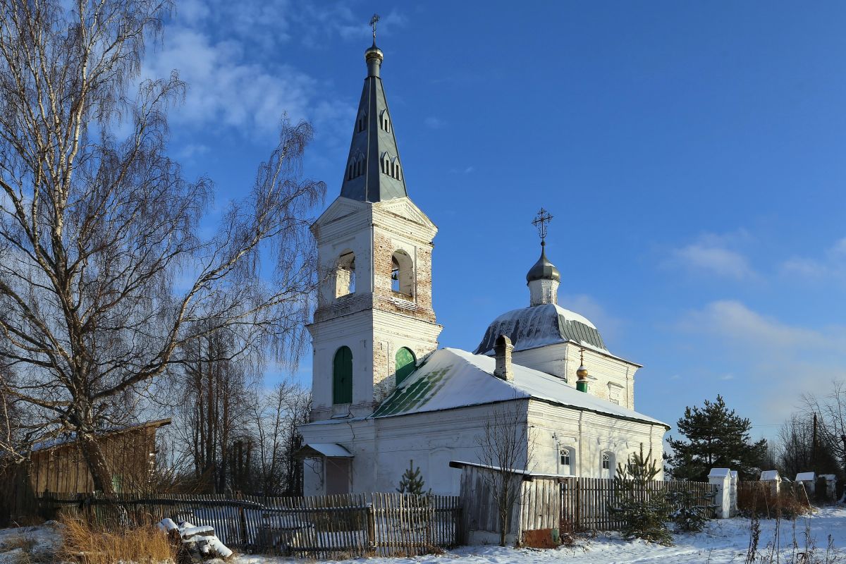 Церковь Спаса Нерукотворного Образа, Маршово (Комсомольский район, Ивановская область). фасады