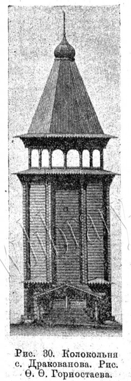 Церковь Николая Чудотворца (деревянная), Дракованова Кулига, урочище (Красноборский район, Архангельская область). архивная фотография, Известия ИАК 1916 http://www.library.chersonesos.org/showsection.php?section_code=1