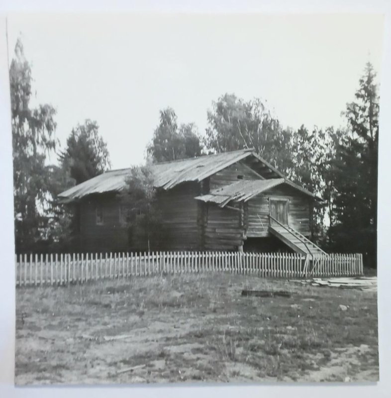 Церковь Николая Чудотворца (деревянная), Дракованова Кулига, урочище (Красноборский район, Архангельская область). архивная фотография, Никольская деревянная церковь. д. Кулига Дракованова. Общий вид с северо-запада. Фото Рыбакова Ю. Д. 1972 г. из коллекции ГНИМА. (ГК № 41856416)