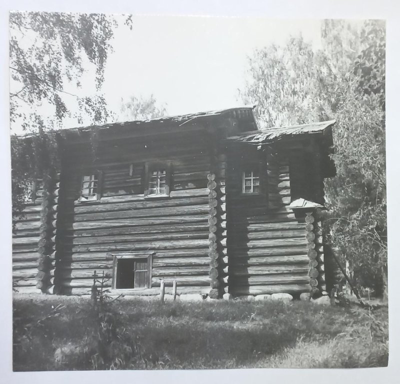 Церковь Николая Чудотворца (деревянная), Дракованова Кулига, урочище (Красноборский район, Архангельская область). архивная фотография, Часть южного фасада деревянной Никольской церкви. д. Кулига Дракованова. Фото Рыбакова Ю. Д. 1972 г. из коллекции ГНИМА. (ГК №41856348)