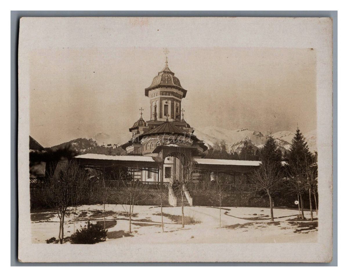 Монастырь Синая. Церковь Троицы Живоначальной, Синая (Прахова, Румыния). архивная фотография, Вид с востока. Частная коллекция. Фото 1910-х годов