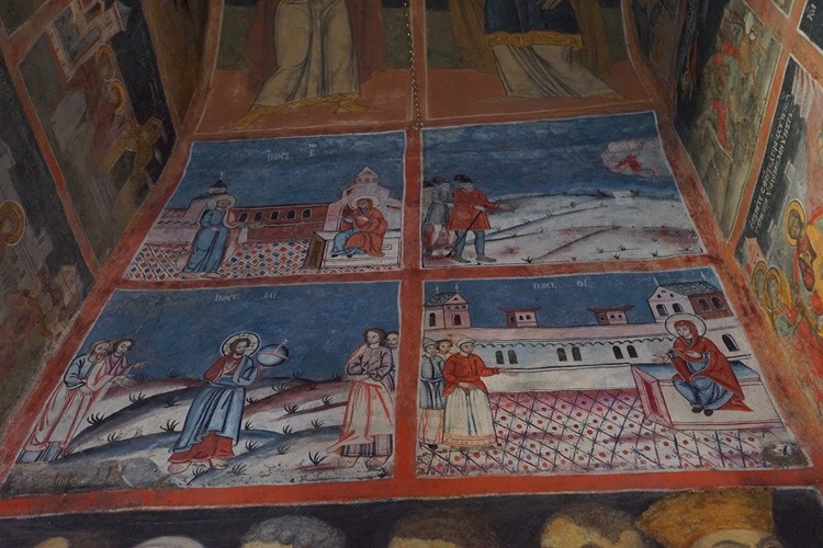 Монастырь Синая. Церковь Успения Пресвятой Богородицы, Синая (Прахова, Румыния). интерьер и убранство