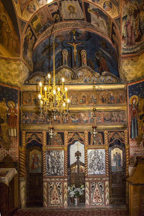 Монастырь Синая. Церковь Успения Пресвятой Богородицы, Синая (Прахова, Румыния). интерьер и убранство, иконостас