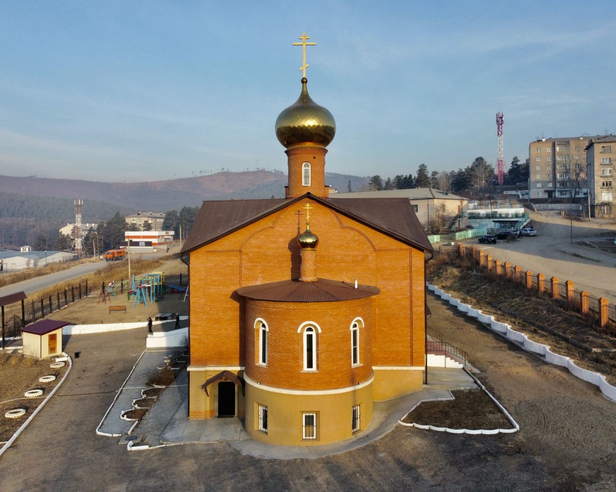 Церковь Покрова Пресвятой Богородицы, Петровск-Забайкальский (Петровск-Забайкальский район и г. Петровск-Забайкальский, Забайкальский край). фасады, Вид с востока 