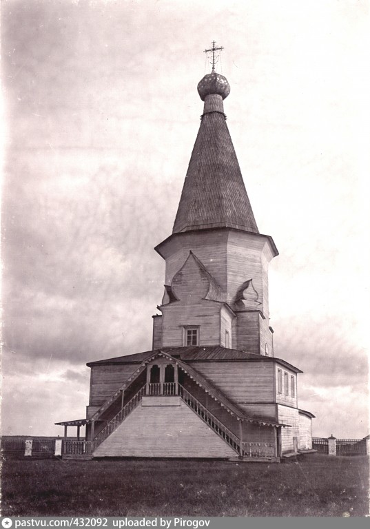 Шеговары. Церковь Троицы Живоначальной. архивная фотография, 1908—1914 год с https://pastvu.com/p/432092