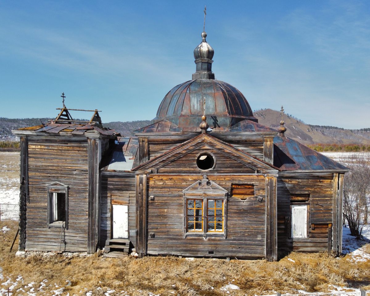 Церковь Прокопия Устюжского, Горбица (Сретенский район, Забайкальский край). фасады, Вид с ЮВ