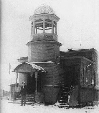Церковь Николая Чудотворца, Мякурье (Холмогорский район, Архангельская область). архивная фотография, вид с юго-запада