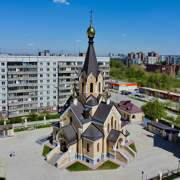 Церковь Андрея Первозванного, Вид с ЮЗ<br>, Новосибирск, Новосибирск, город, Новосибирская область