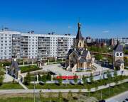 Церковь Андрея Первозванного, Общий вид с ЮЗ<br>, Новосибирск, Новосибирск, город, Новосибирская область