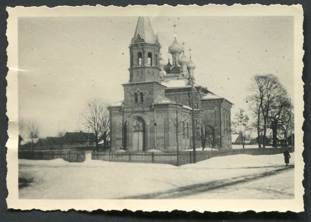 Лунинец. Кафедральный собор Воздвижения Креста Господня. архивная фотография, Фото 1942 г. с аукциона e-bay.de