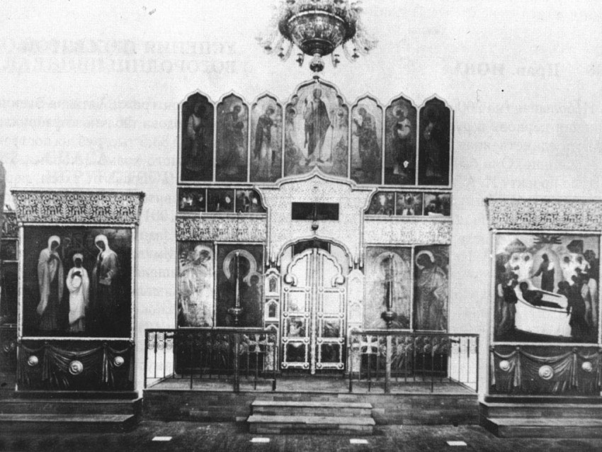 Церковь Успения Пресвятой Богородицы на Волковском православном кладбище, Фрунзенский район (Санкт-Петербург, г. Санкт-Петербург). архивная фотография, Фото с сайта http://al-spbphoto.narod.ru/Hram/nohram2-1.html