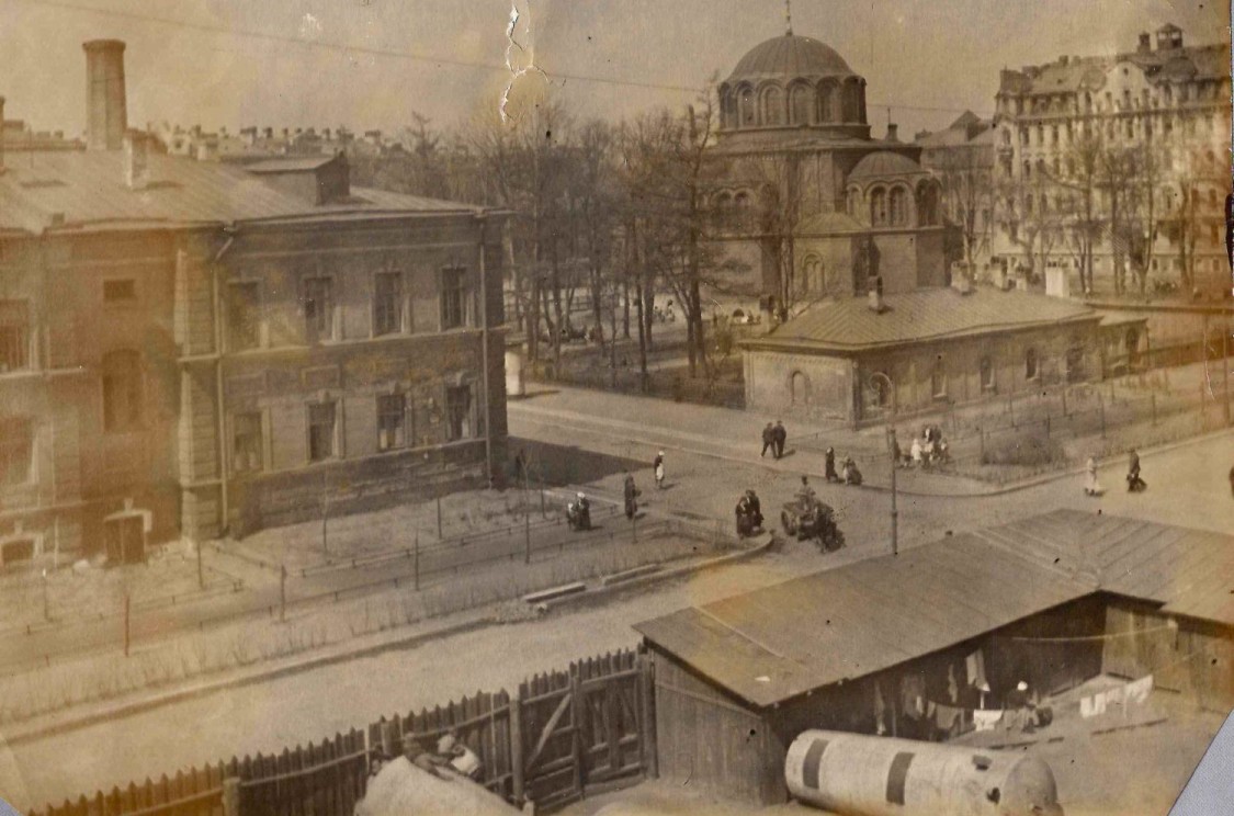 Церковь Димитрия Солунского (Греческая), Центральный район (Санкт-Петербург, г. Санкт-Петербург). архивная фотография, Вид сзади