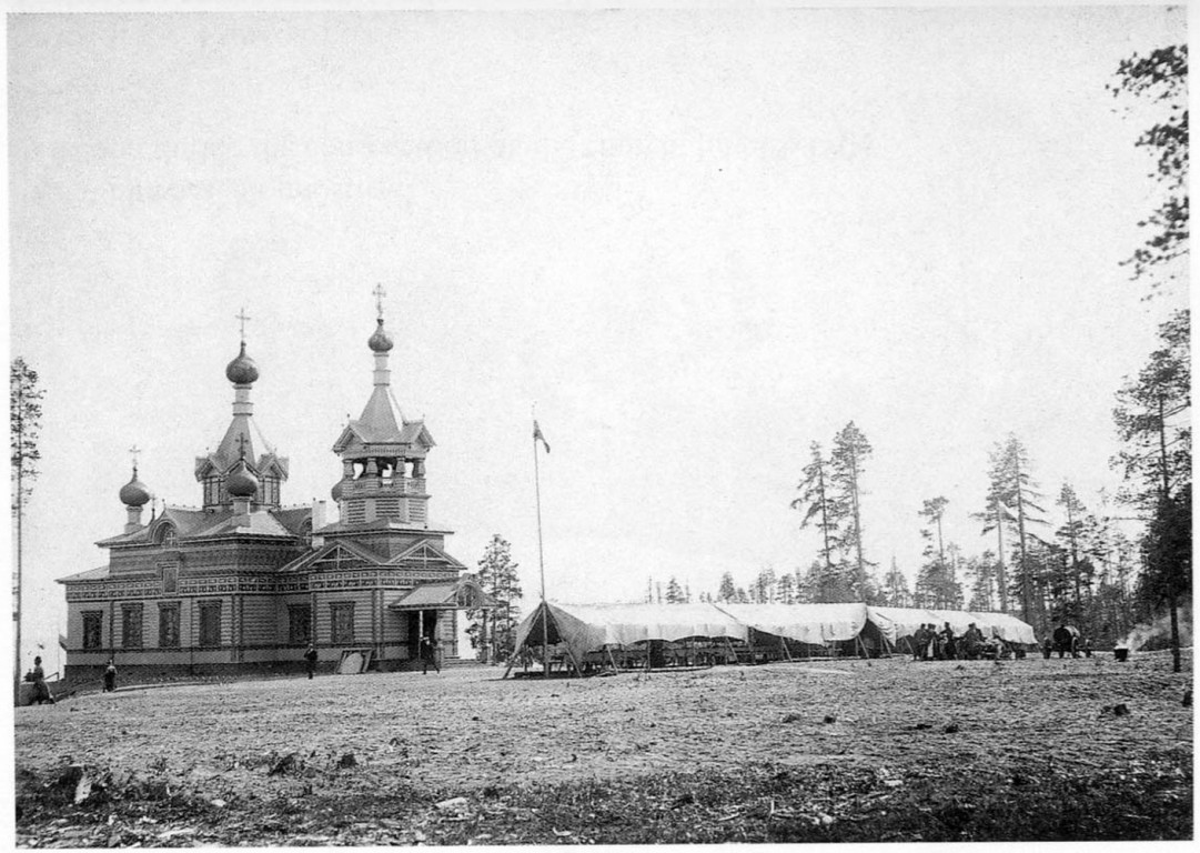 Кондостровский скит. Церковь Николая Чудотворца, Кондостров, остров (Беломорский район, Республика Карелия). архивная фотография, 1908 год. Автор:Соберг И.Ю. фото с https://pastvu.com/p/235915