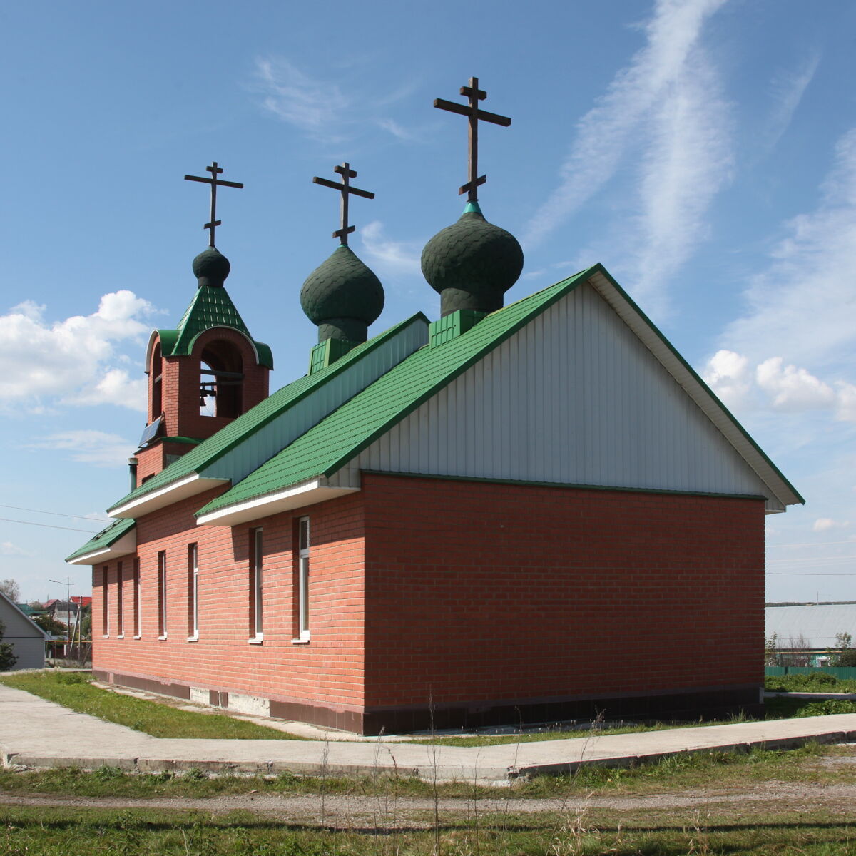 Церковь Михаила Архангела, Архангельское (Сосновский район, Челябинская область). фасады, Вид с юго-востока