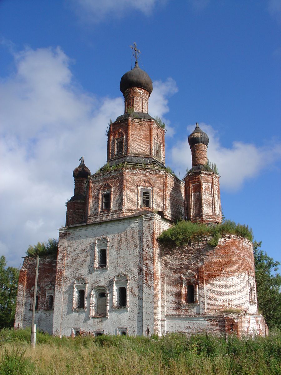 Церковь Преображения Господня, Писчугово (Комсомольский район, Ивановская область). фасады