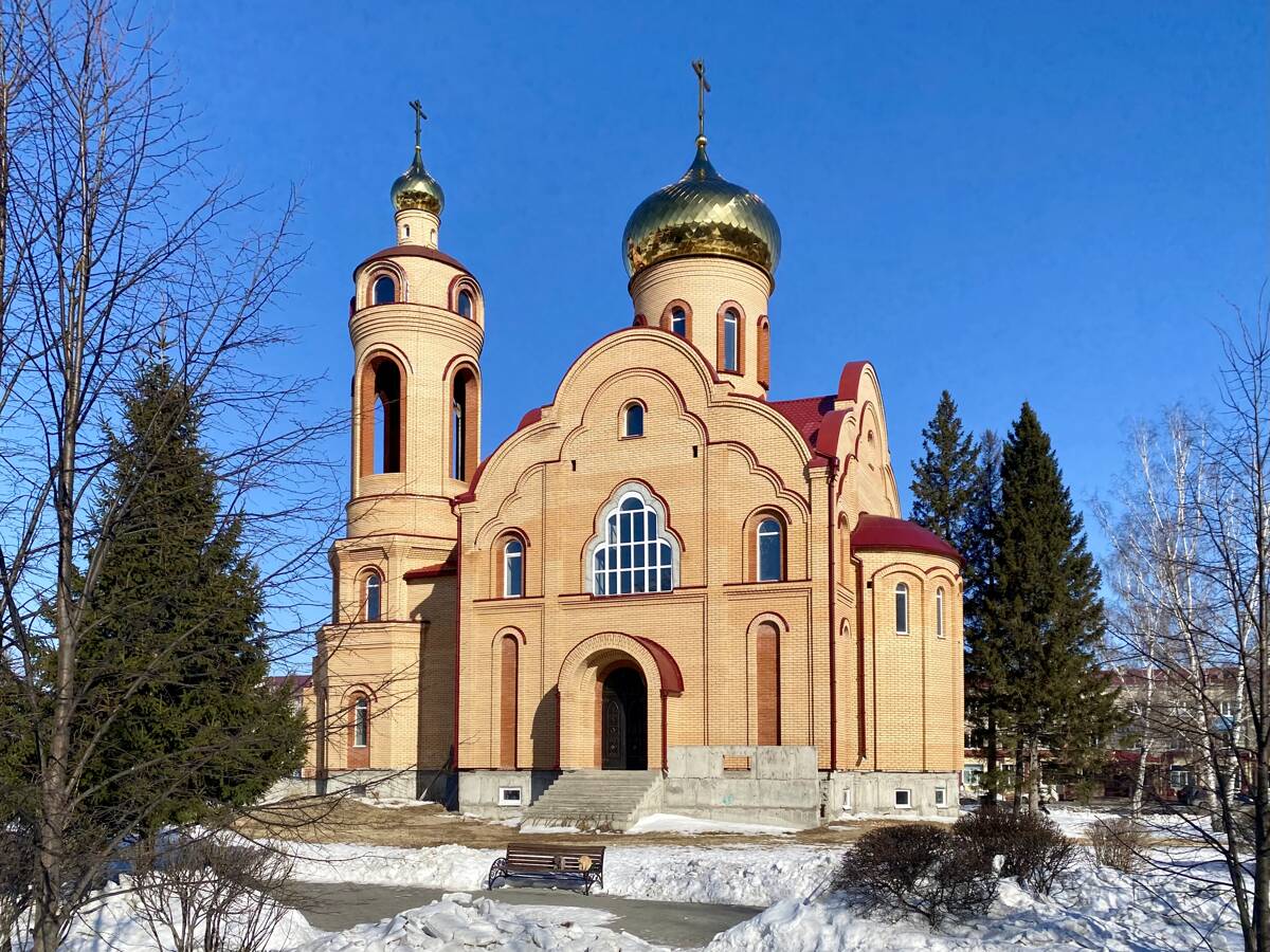 Кафедральный собор Покрова Пресвятой Богородицы, Асино (Асиновский район, Томская область). фасады, Южный фасад