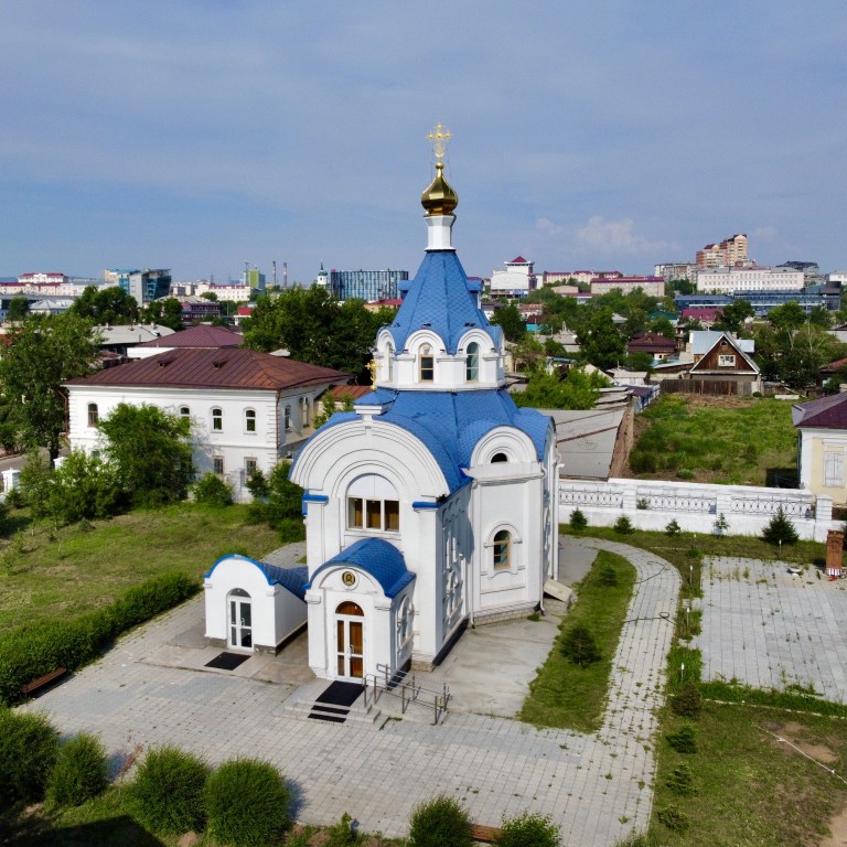 Улан-Удэ. Церковь Спаса Нерукотворного Образа (новая). фасады, Вид с запада