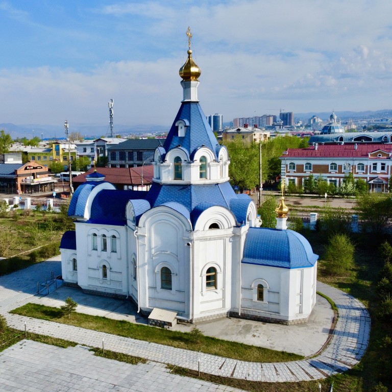 Улан-Удэ. Церковь Спаса Нерукотворного Образа (новая). фасады, Вид с юга