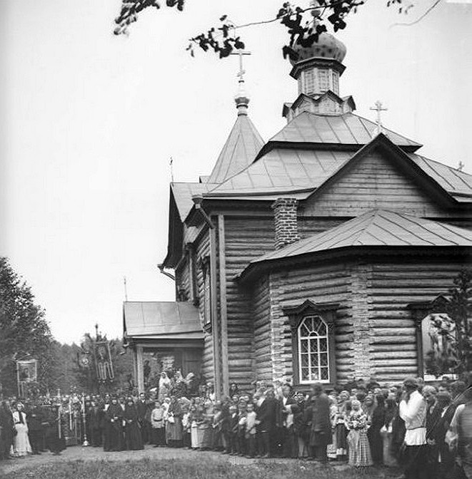 Никольский женский монастырь. Церковь Николая Чудотворца, Подлесово (Кстовский район, Нижегородская область). архивная фотография, 1904	год. Автор: М.П. Дмитриев. с сайта http://www.runivers.ru/gallery/photogallery/photo/38446/