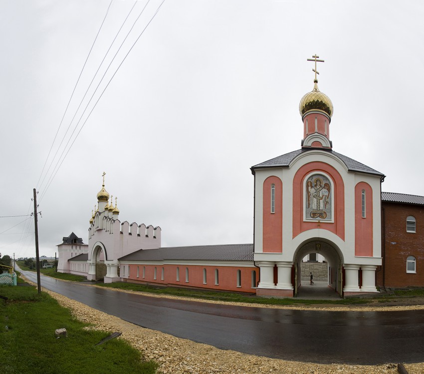 Покровские Селищи. Варсонофиевский монастырь. Церковь Михаила Архангела. общий вид в ландшафте