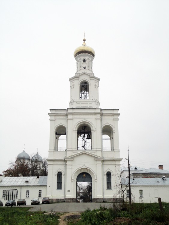Юрьев мужской монастырь. Колокольня, Юрьево (Великий Новгород, город, Новгородская область). фасады