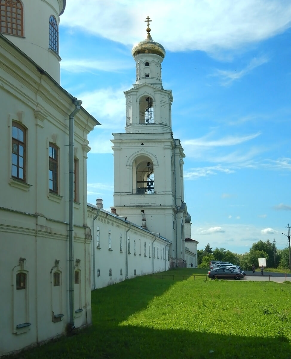 Юрьев мужской монастырь. Колокольня, Юрьево (Великий Новгород, город, Новгородская область). фасады