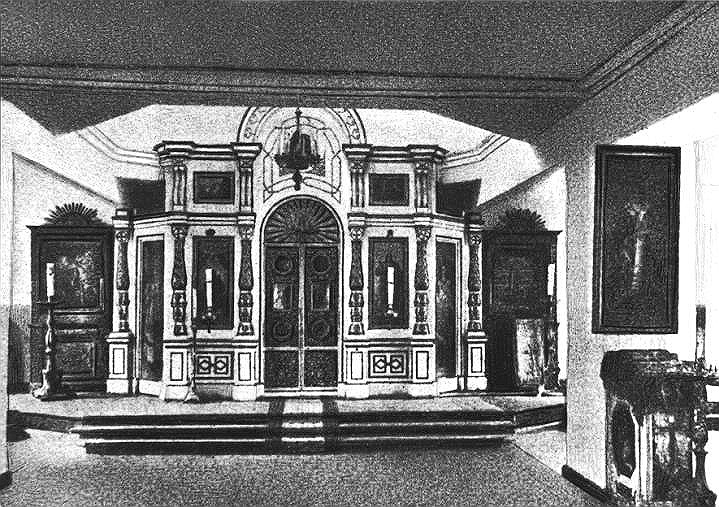 Киновия Александро-Невской лавры. Церковь Всех Святых (утраченная), Невский район (Санкт-Петербург, г. Санкт-Петербург). архивная фотография, Фото с сайта http://www.encspb.ru/object/2804676290?lc=ru