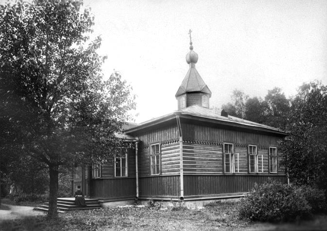 Киновия Александро-Невской лавры. Церковь Всех Святых (утраченная), Невский район (Санкт-Петербург, г. Санкт-Петербург). архивная фотография, Фото с сайта http://www.encspb.ru/object/2804676290?lc=ru