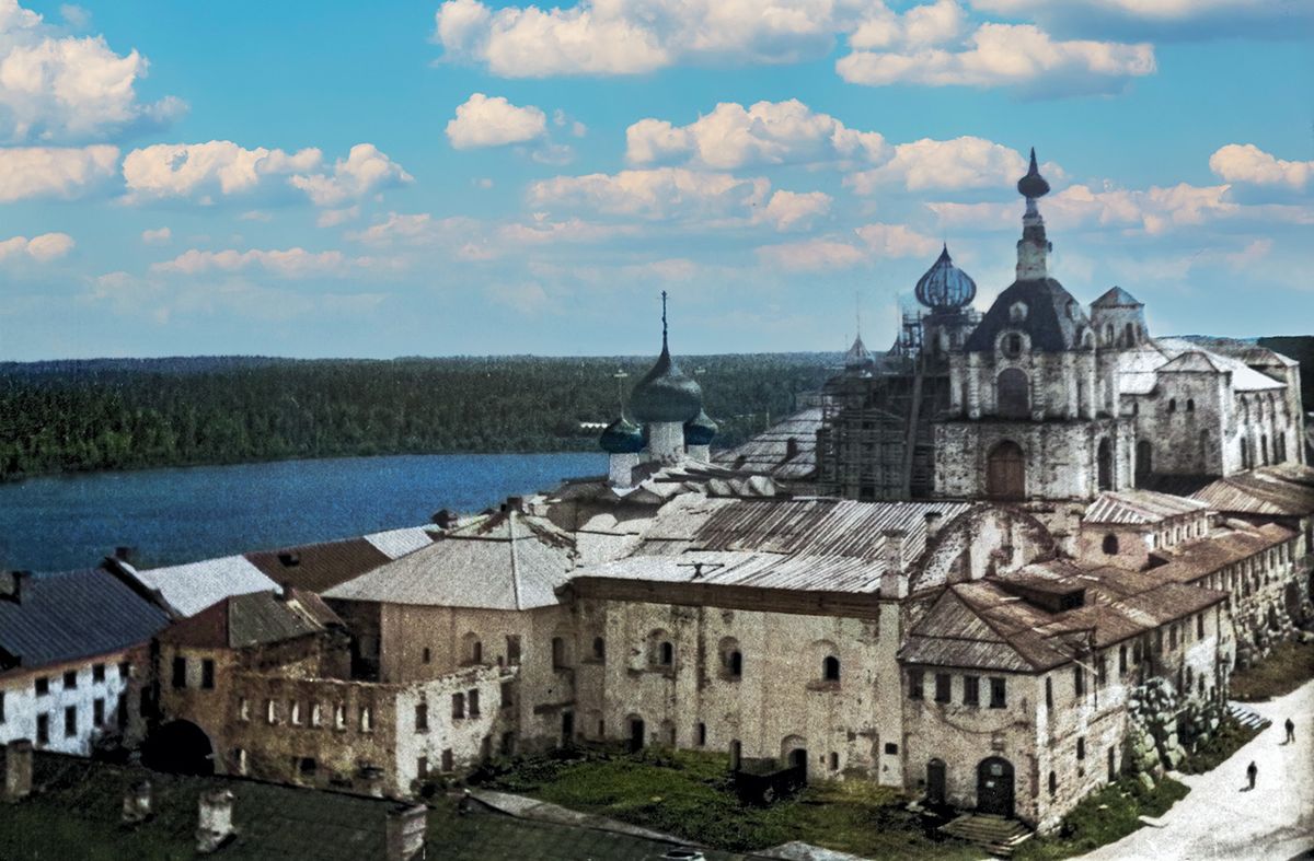 Спасо-Преображенский Соловецкий монастырь. Колокольня, Соловецкий (Соловецкий район, Архангельская область). архивная фотография
