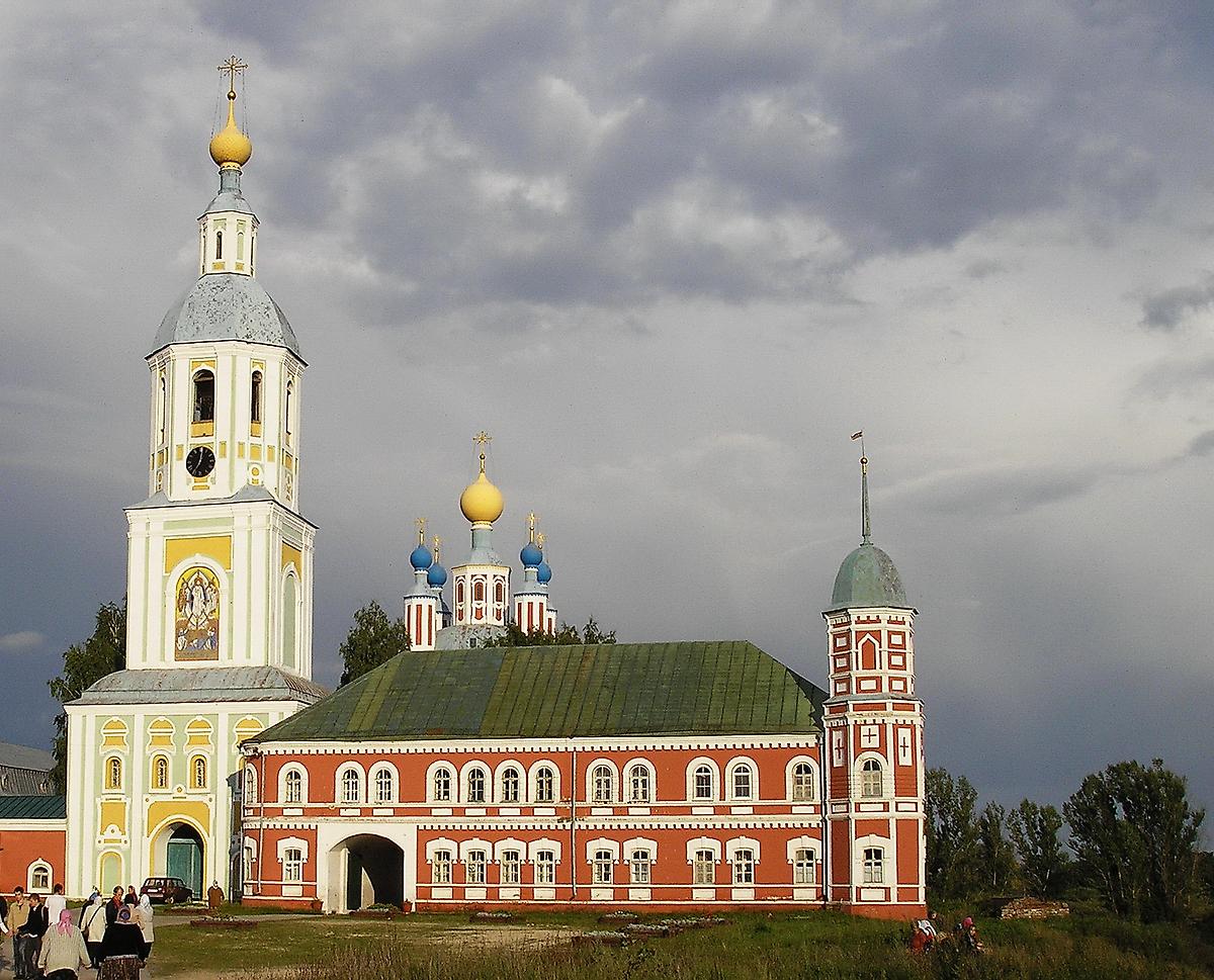 фасады. Рождество-Богородичный Санаксарский монастырь. Церковь Преображения Господня в колокольне, Санаксырь (Темниковский район, Республика Мордовия)