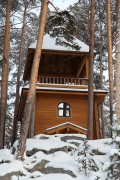 Часовня Николая Чудотворца, Вид снизу<br>, Золотой пляж, Миасс, город, Челябинская область