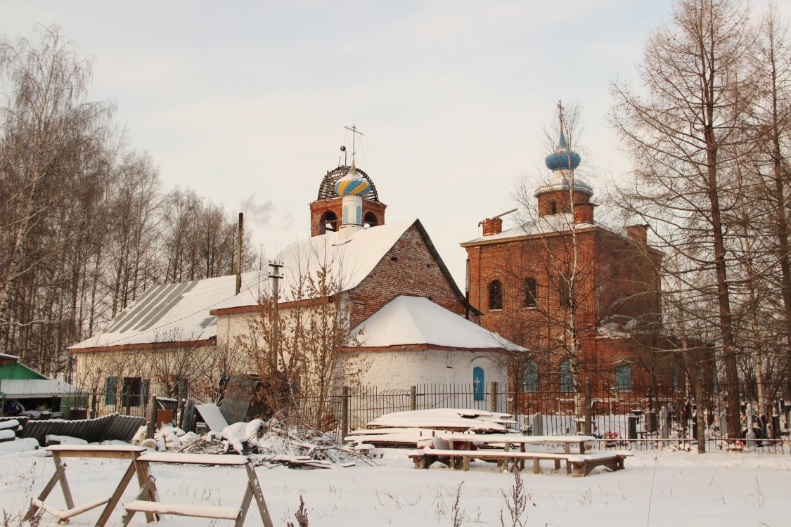 Пазушино. Храмовый комплекс. Церкви Воскресения Христова и Казанской иконы Божией Матери. фасады