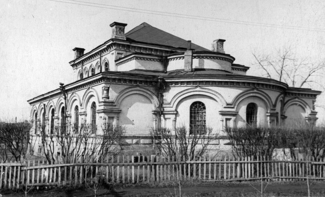 Омск. Церковь Михаила Клопского. архивная фотография, 1954 год с сайта https://pastvu.com/p/350631