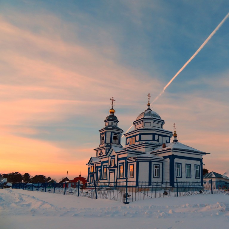 Церковь Казанской иконы Божией Матери, Луцкое (Комсомольский район, Республика Чувашия). фасады